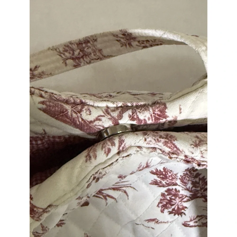 Americana By sharif Quilted Toile Print Handbag Cottagecore French‎ Country